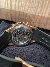 patek philippe rose gold skeleton watch